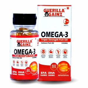 TRIPLE STRENGTH OMEGA 3 Fish Oil 2500 MG For JOINTS BRAIN HEART & EYES  (60 Capsules)